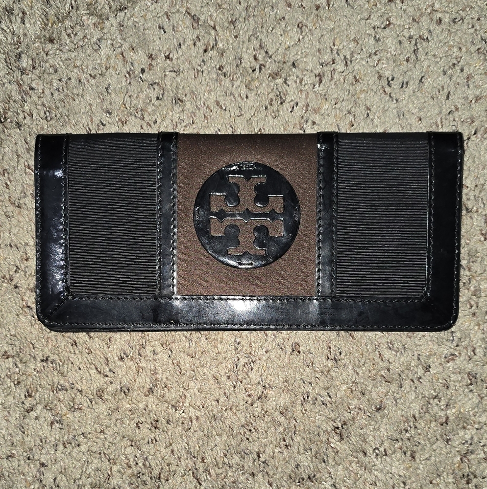 Tory Burch Black and Brown Wallet